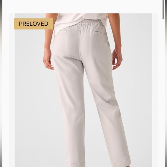 FAHERTY Essential Pant Mariner Grey Organic Cotton Linen Blend Travel - Picture 12 of 13